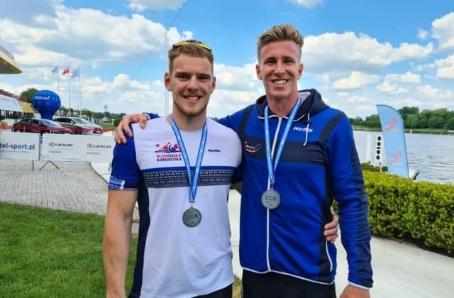 Slovensko má ďalšiu medailu z ME v Poznani, kajakári Baláž s Botekom získali striebro v K2