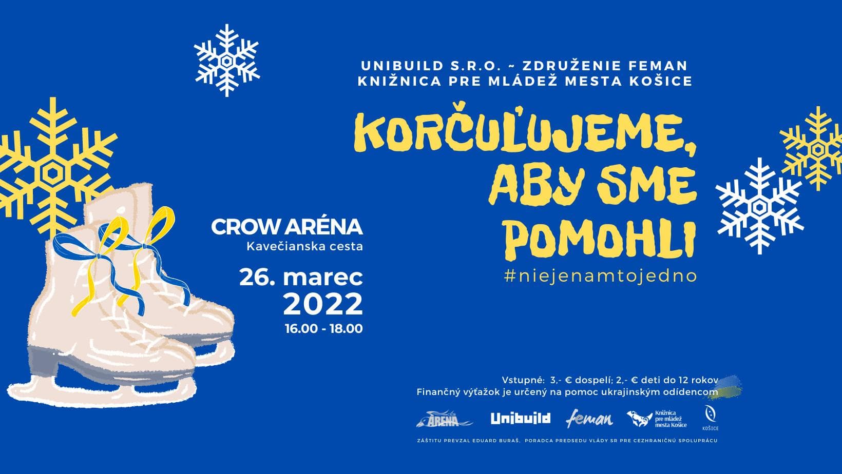 V CROW Aréne sa bude korčuľovať na pomoc Ukrajine
