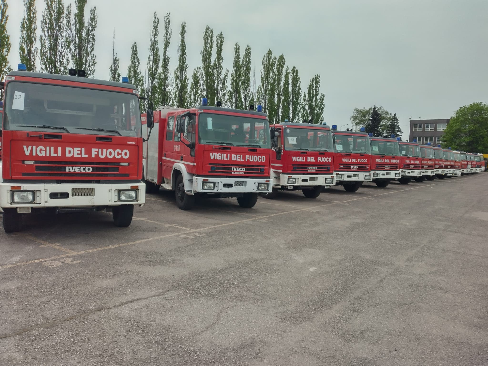 Hasiči asistovali pri transporte talianskej techniky určenej Ukrajine
