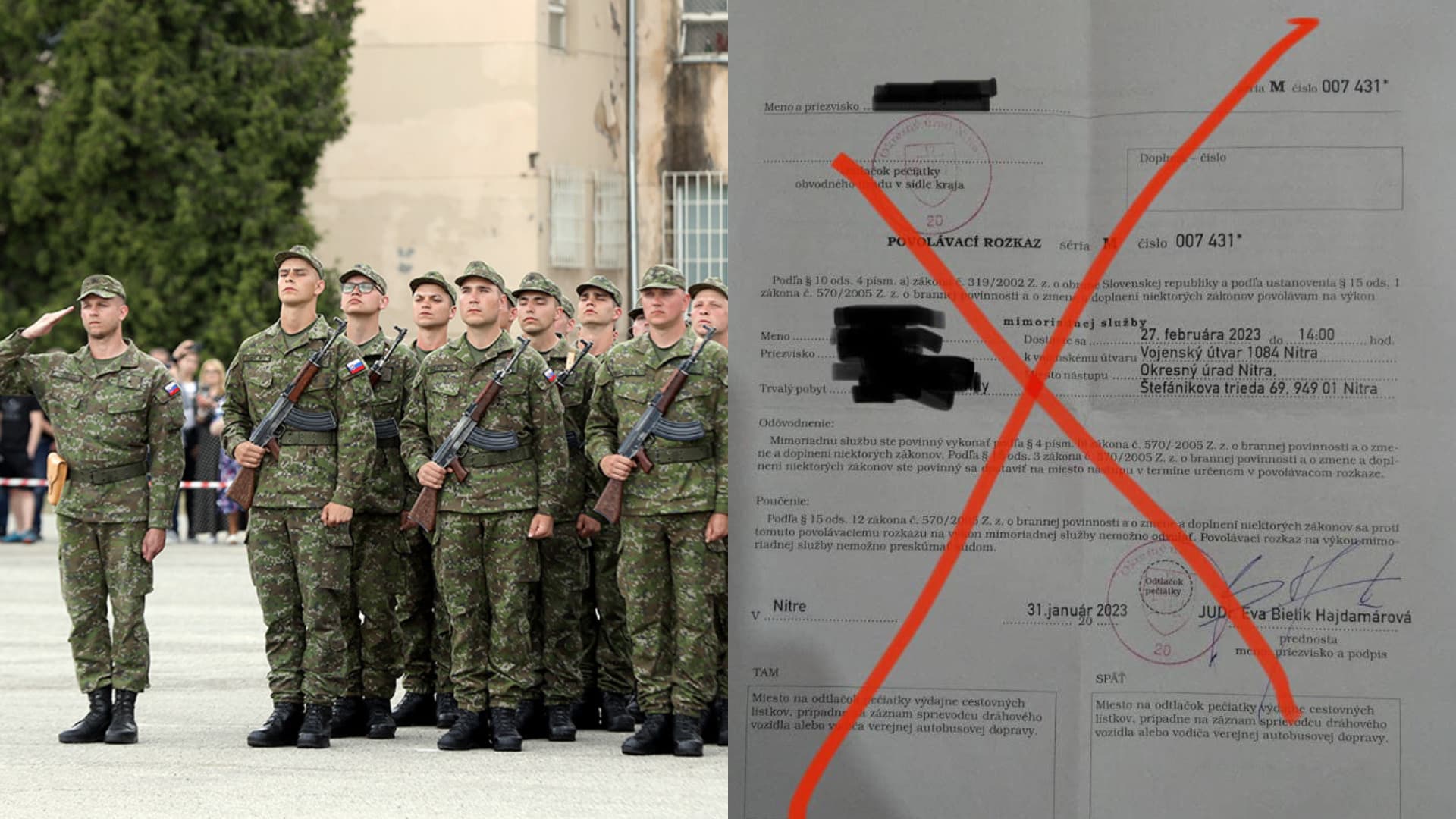 Ľuďom prichádzajú falošné povolania na vojnu. Polícia varuje