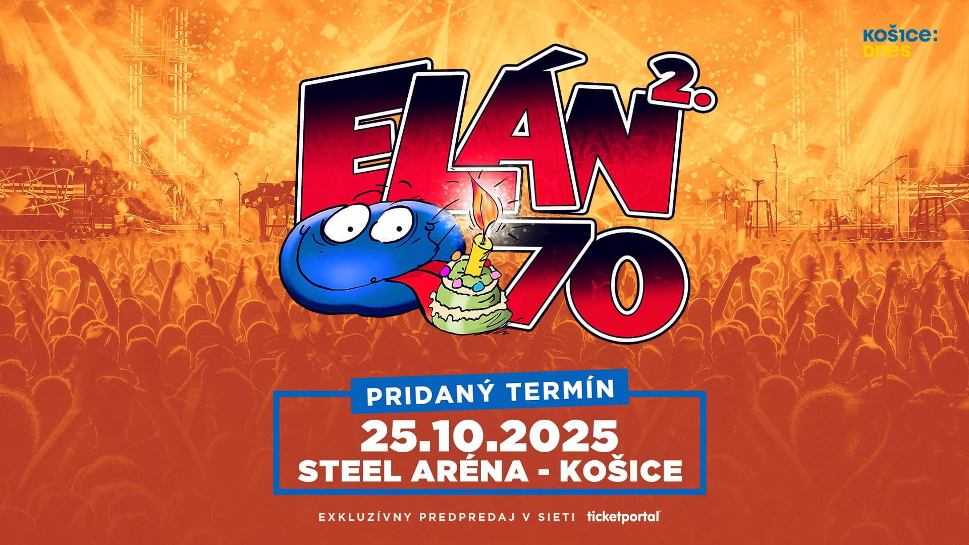 ELÁN 70 pridáva druhý koncert v Košiciach! Vyvrcholenie narodeninového víkendu Joža Ráža!