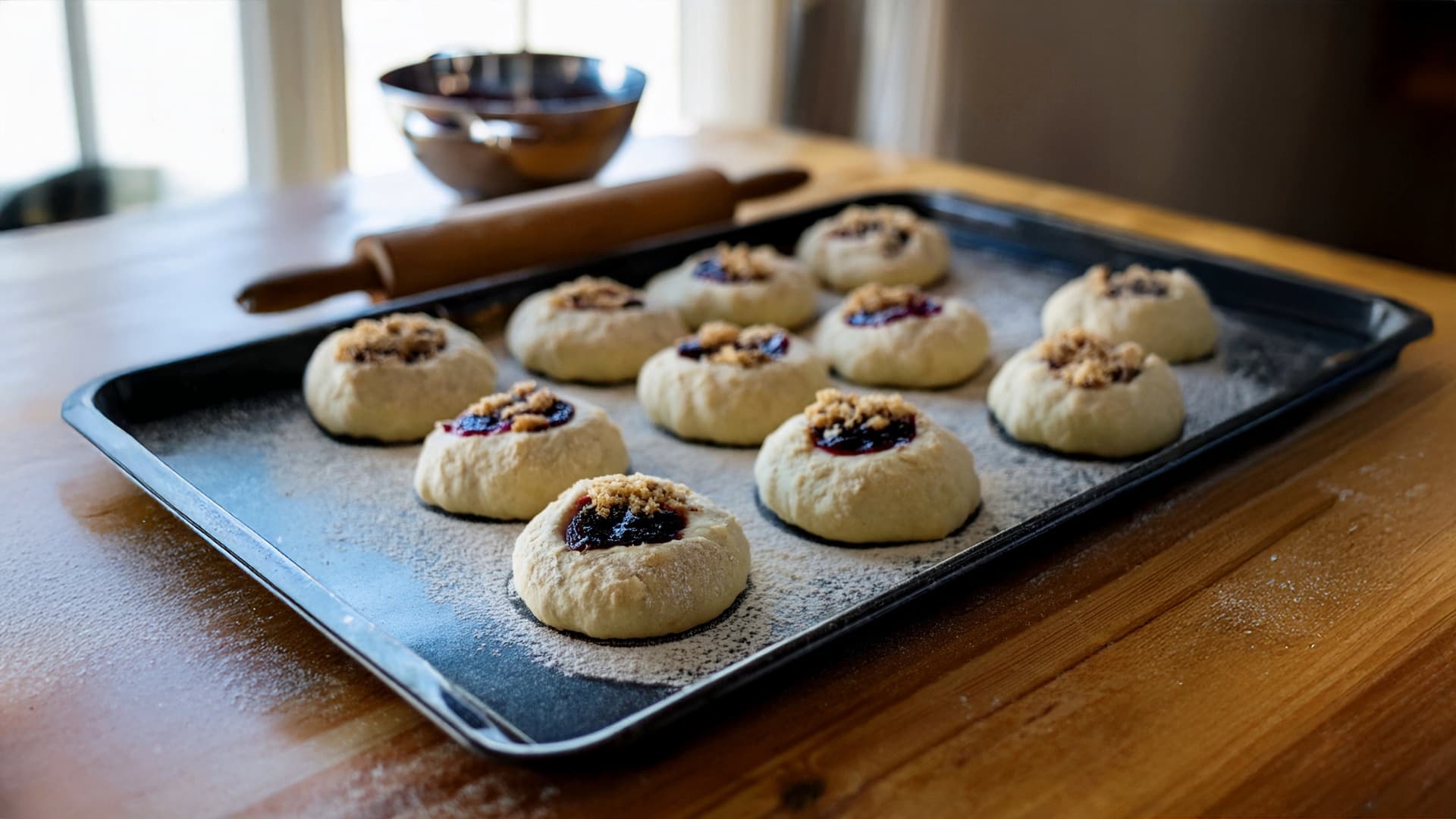 Tip na recept: Kysnuté koláče s lekvárom a posýpkou (moravské koláče)