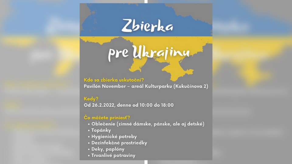 Ako môžu Košičania pomôcť? Humanitárna zbierka v Kulturparku