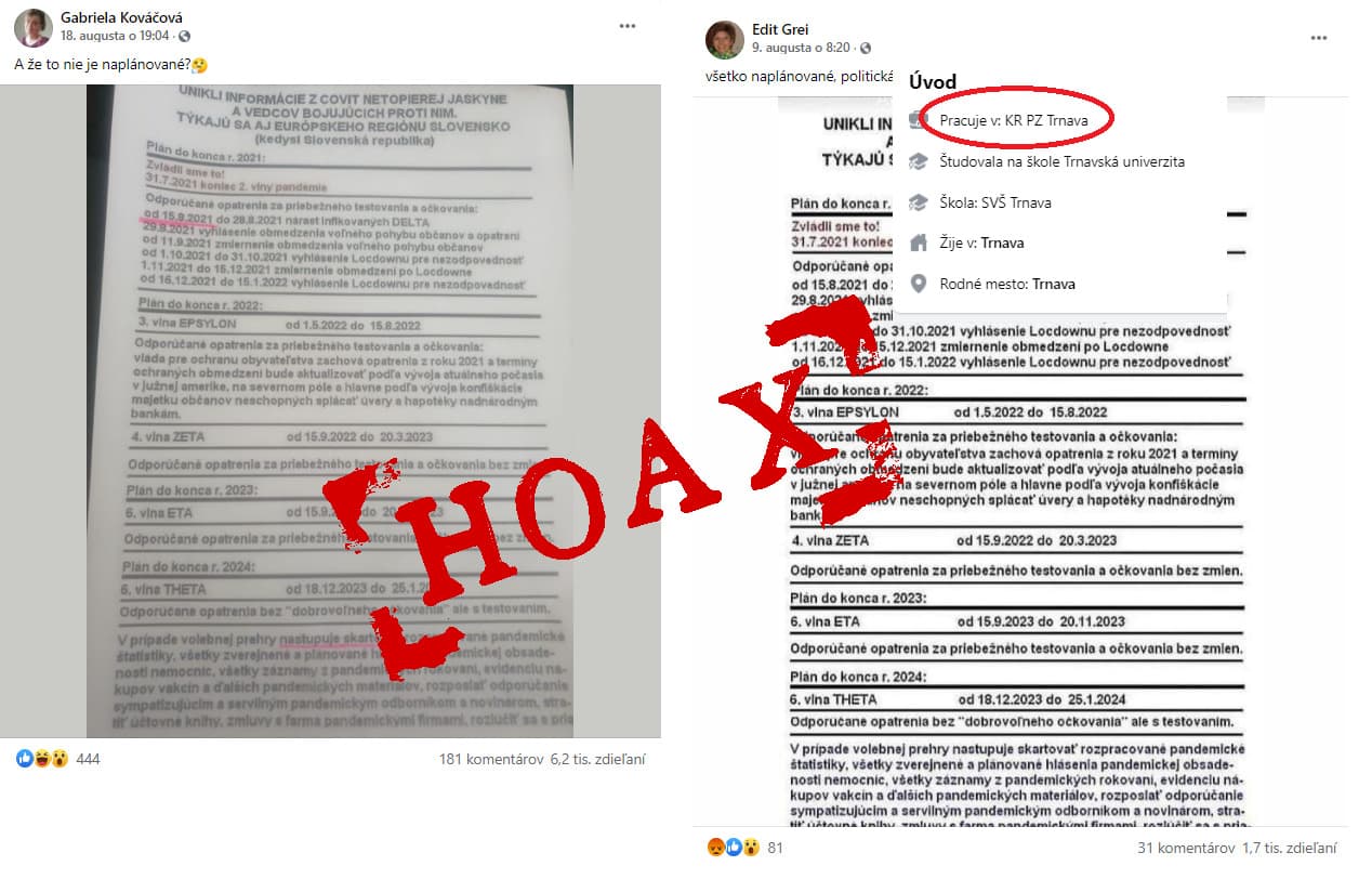 Údajný dokument o plánovaní pandémie je absolútny nezmysel a urážka obetí