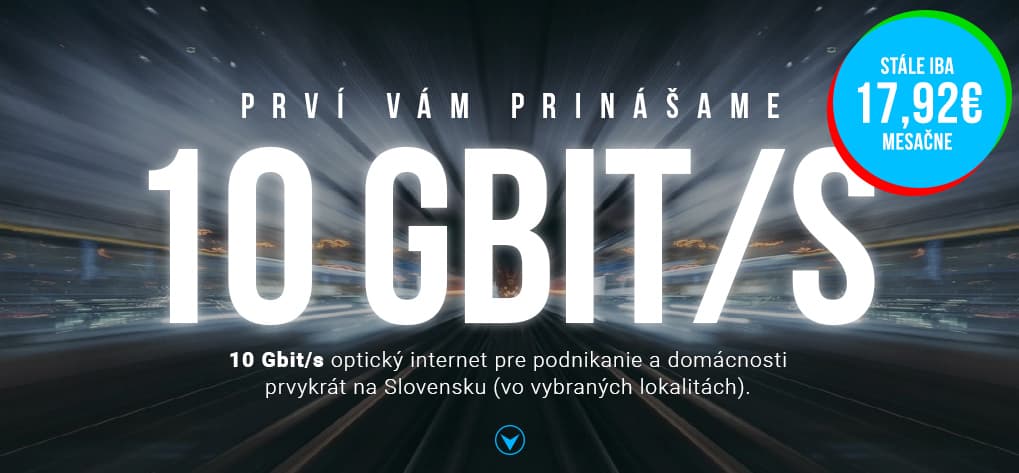 10G internet na Slovensku štartuje