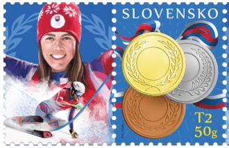Slovenská pošta vydá poštovú známku k športovému úspechu slovenských olympionikov