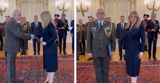 Prezidentka poďakovala generálmajorovi Kovácsovi odchádzajúcemu do výslužby
