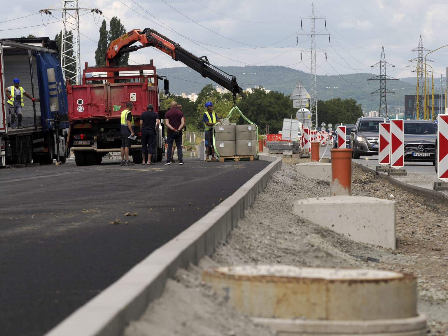 V križovatke Napájadlá upravia dočasné dopravné značenie