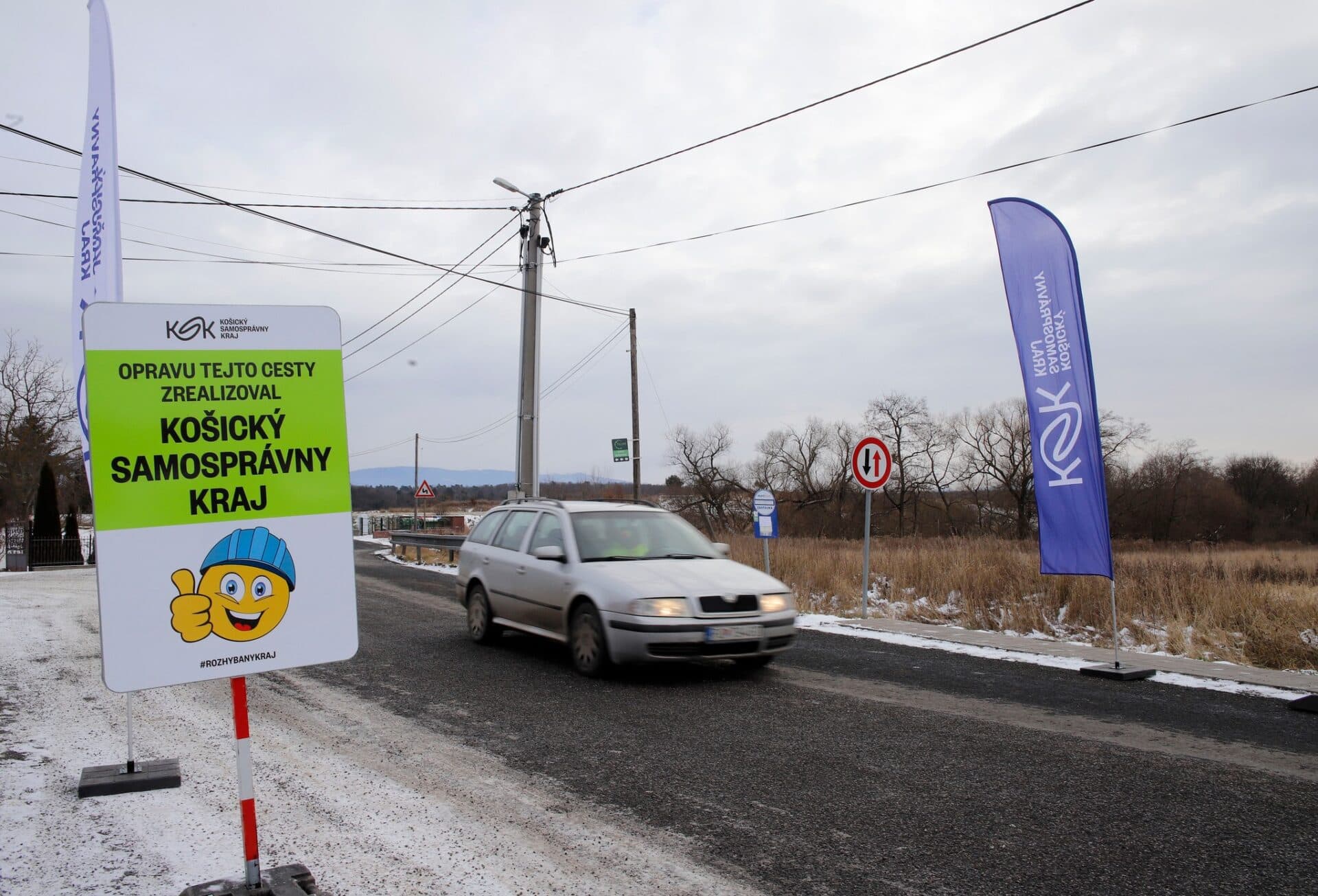 KSK dokončil rekonštrukciu cesty medzi obcami Ploské – Ortáše a Vtáčkovce za takmer 400-tisíc eur (foto)