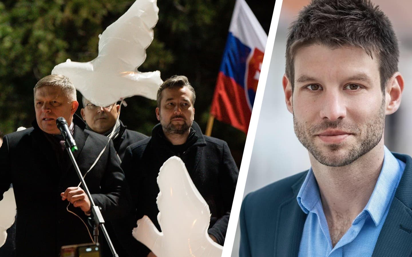 Nechajte si vaše falošné biele holubice, odkazuje Šimečka Ficovi