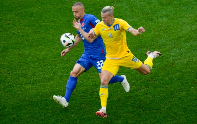 Fotografia k súvisiacemu článku Slováci v druhom zápase na ME vo futbale neuspeli, vedenie stratili a nakoniec Ukrajine podľahli