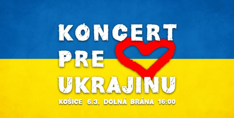 Podporu a solidaritu Ukrajine môžete ukázať aj príchodom na koncert