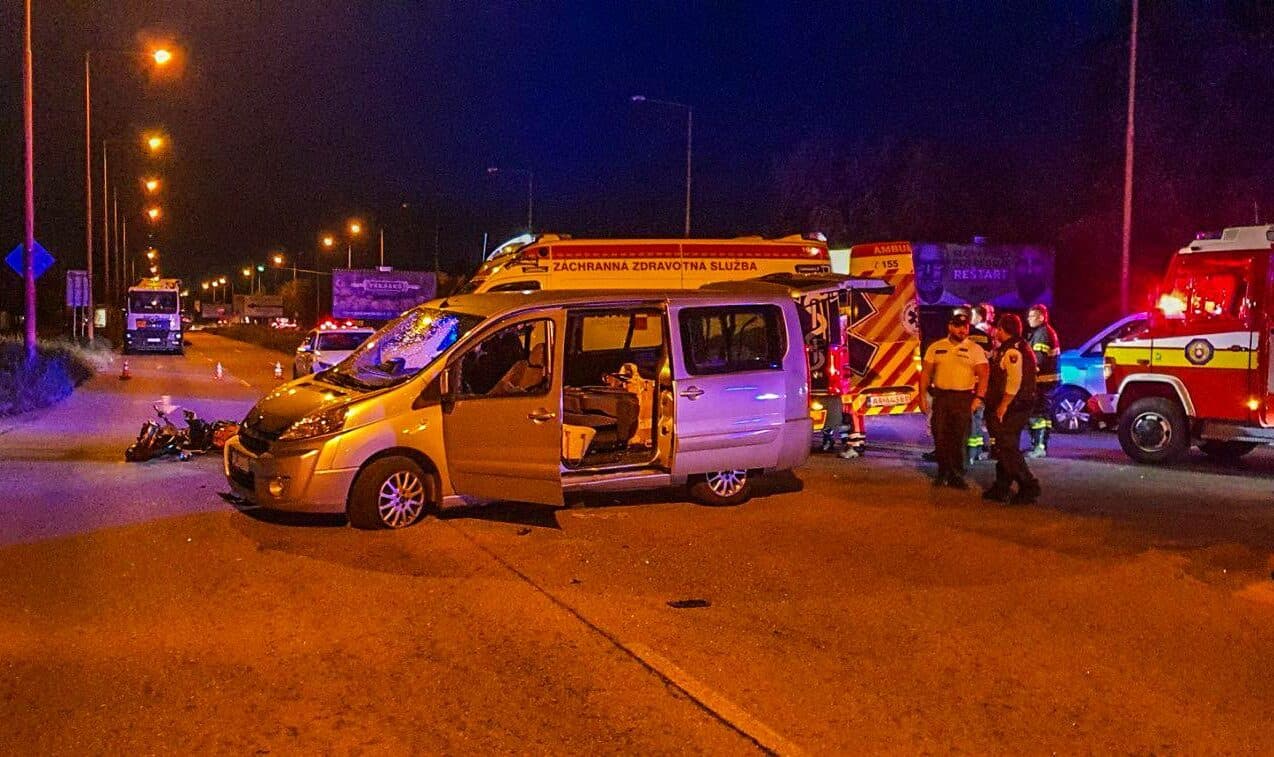 Motocyklista v Košiciach neprežil zrážku s vozidlom Citroën