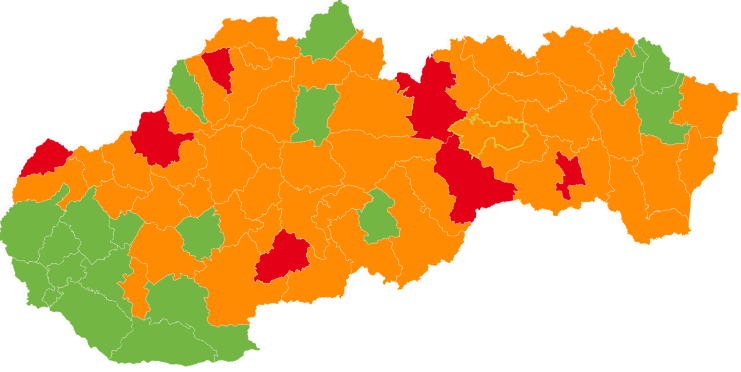 Okres Rožňava bude už od štvrtka červený, od pondelka sa k nemu pridajú aj Košice