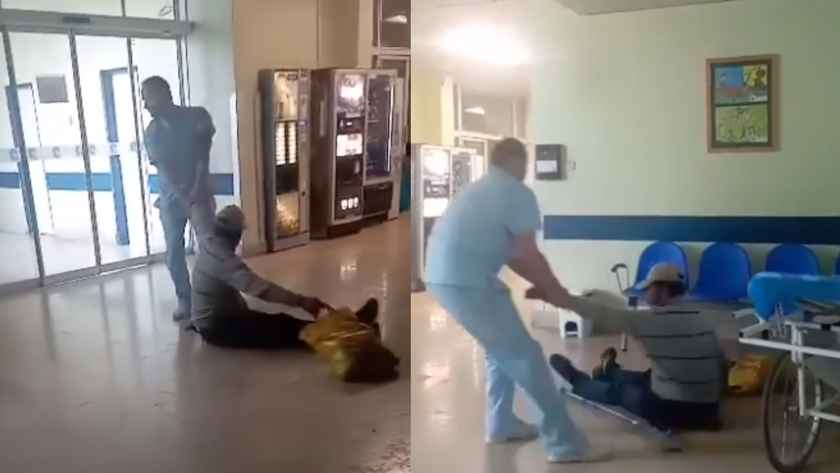 Šokujúce video z košickej nemocnice! Zdravotník ťahal muža po zemi
