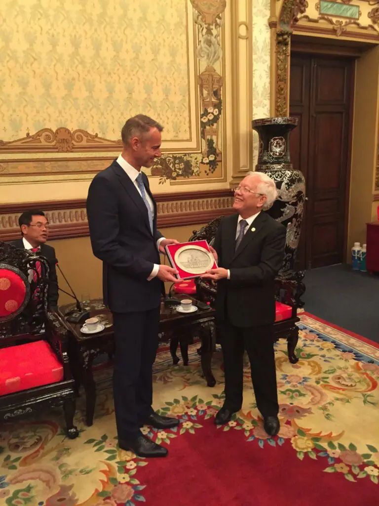 Richard Raši na návšteve Hočiminovho mesta vo Vietname v roku 2015, fotoarchív: Vietnamský konzulát Košice