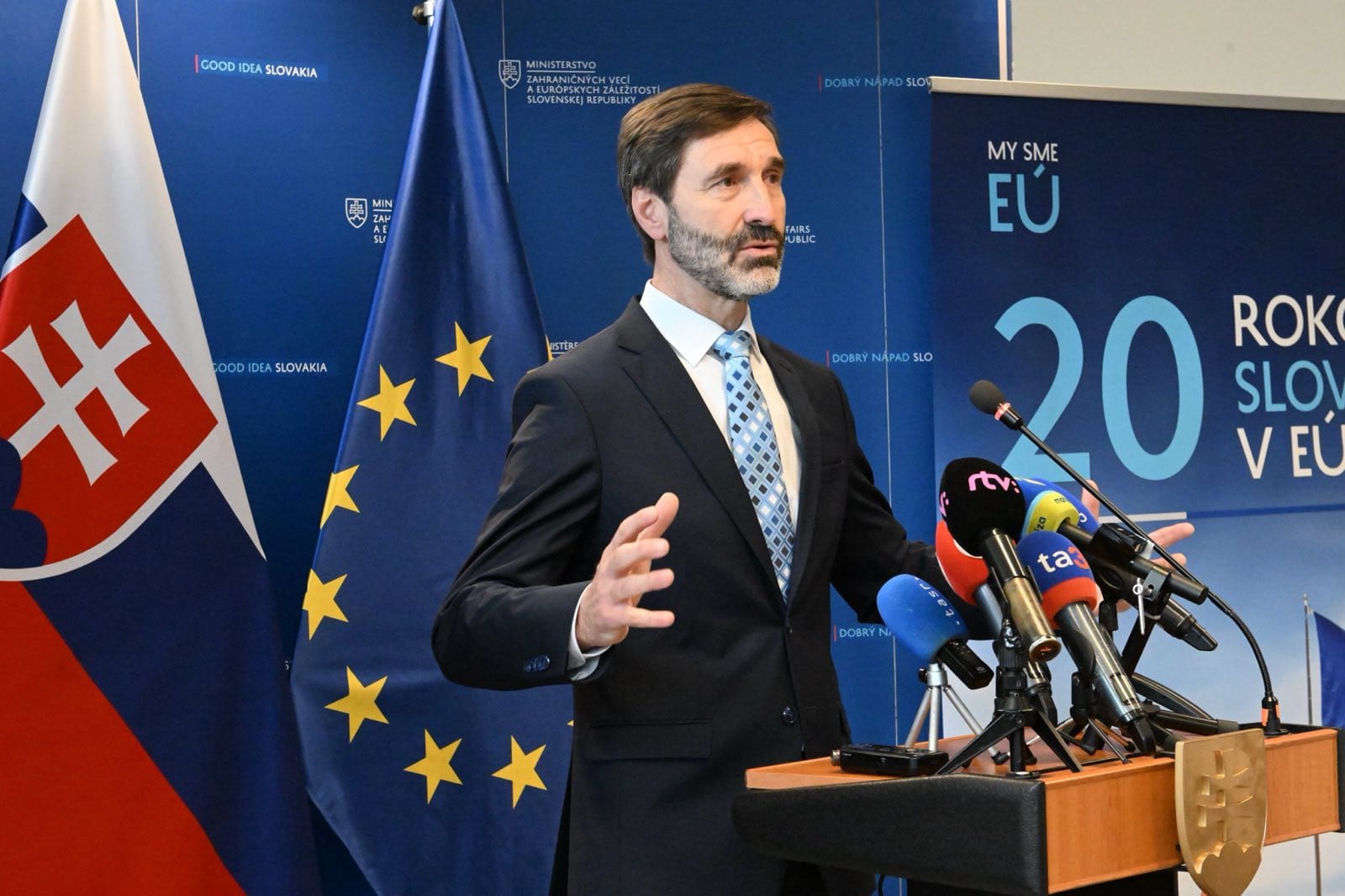 Blanár vyzdvihol členstvo Slovenska v EÚ, žiada mierovú iniciatívu