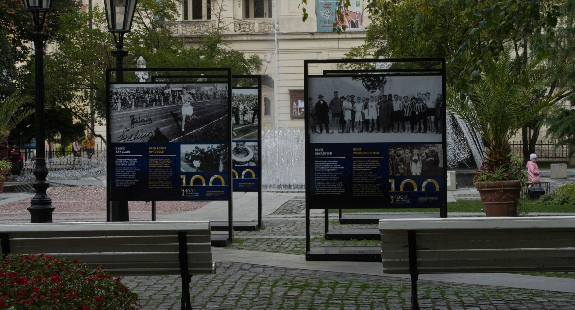 Výstava pri Spievajúcej fontáne pripomína storočie Medzinárodného maratónu mieru