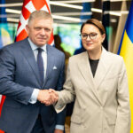 Premiér Robert Fico privítal predsedníčku vlády Ukrajiny Juliju Svyrydenkovú v Historickej radnici v Košiciach