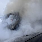 Rýchlostná cesta R4 je v smere od Šebastoviec na Milhosť momentálne uzatvorená kvôli požiaru (FOTO)