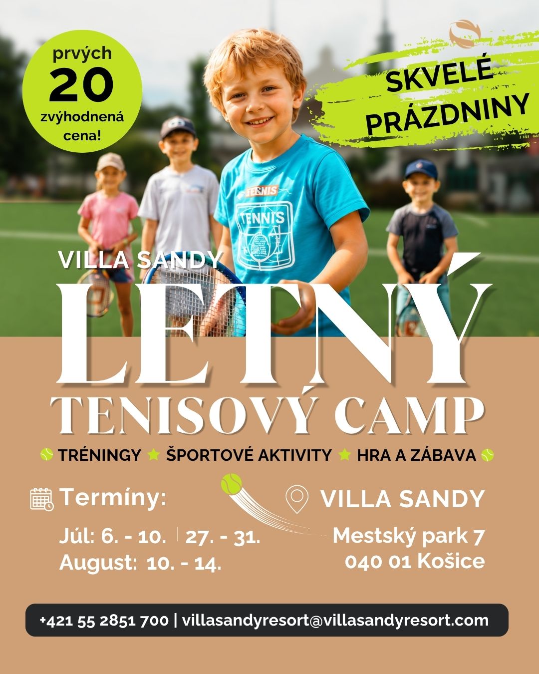 Letný tenisový camp pre deti