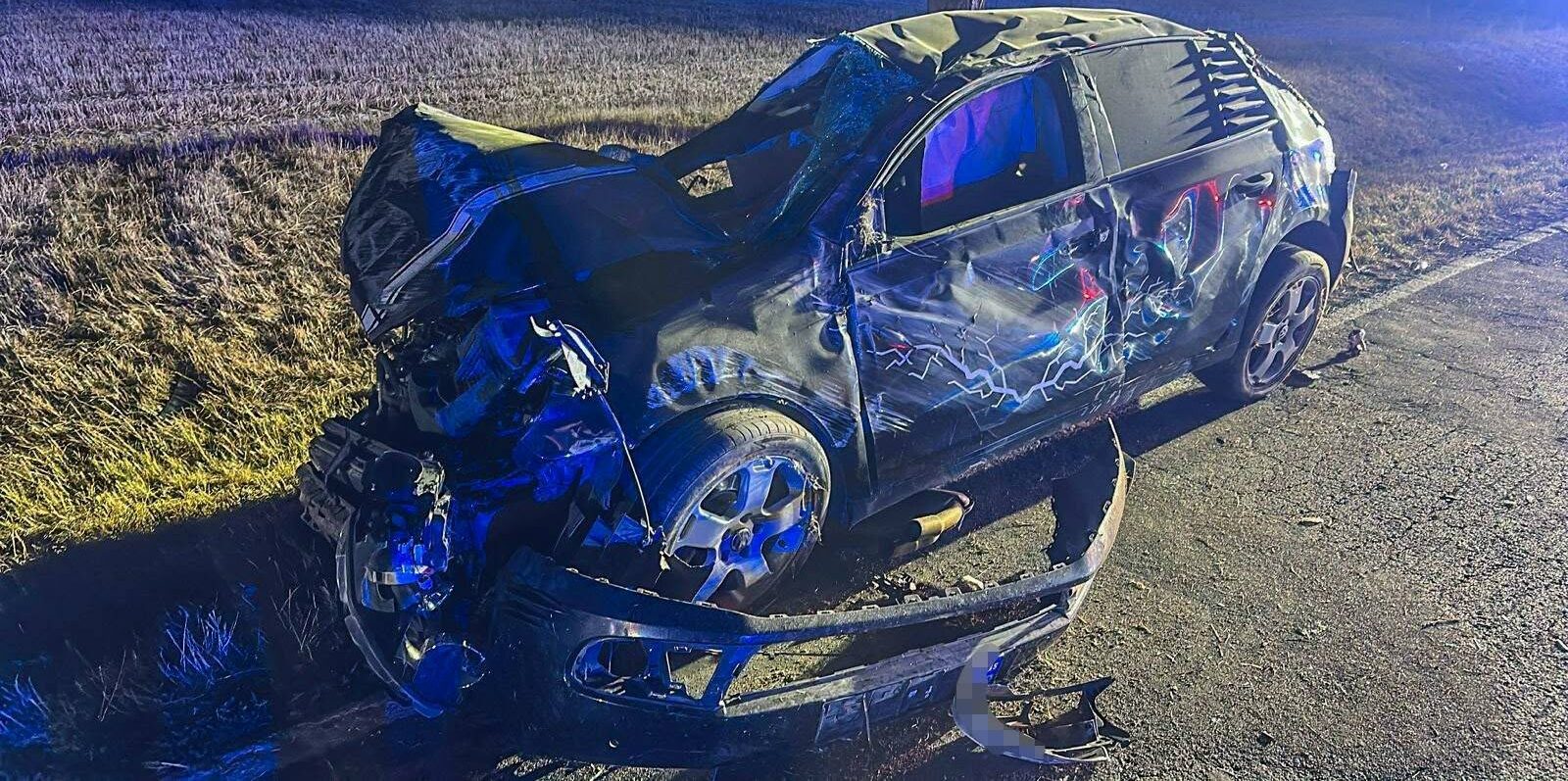 Fotografia k článku Pri čelnej zrážke dvoch áut v okrese Michalovce zahynul vodič vozidla