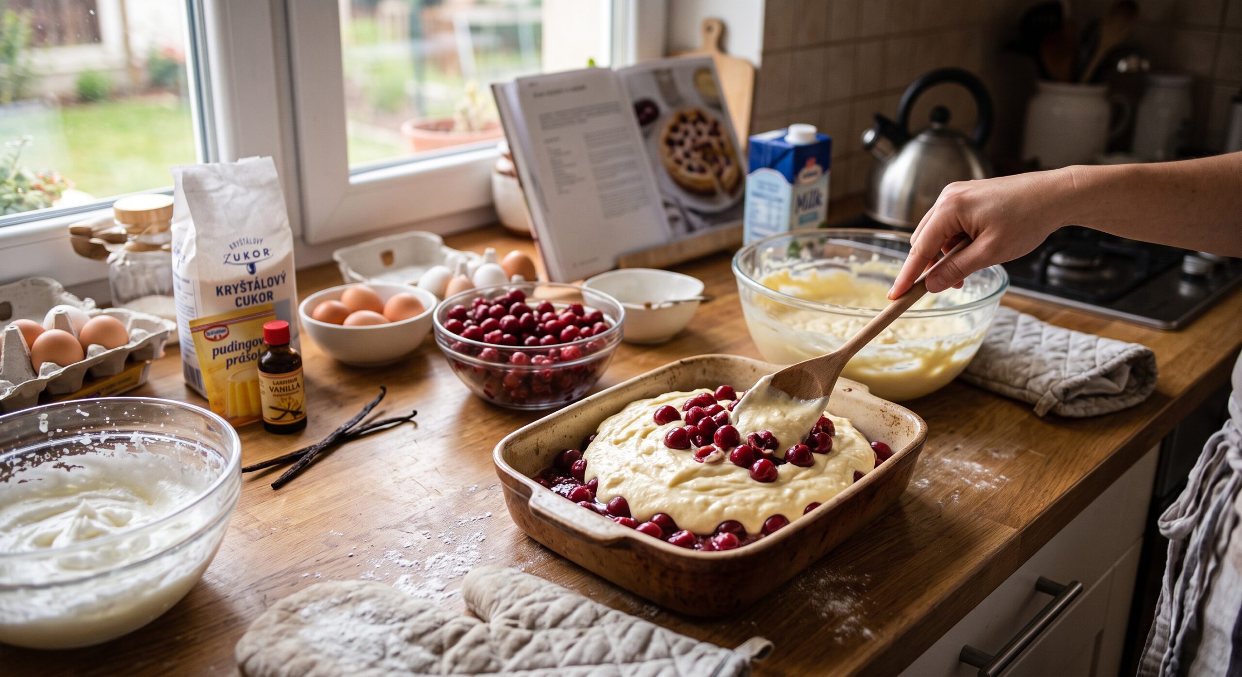 Fotografia k článku Tip na recept: Tvarohový nákyp s čerešňami a vanilkou