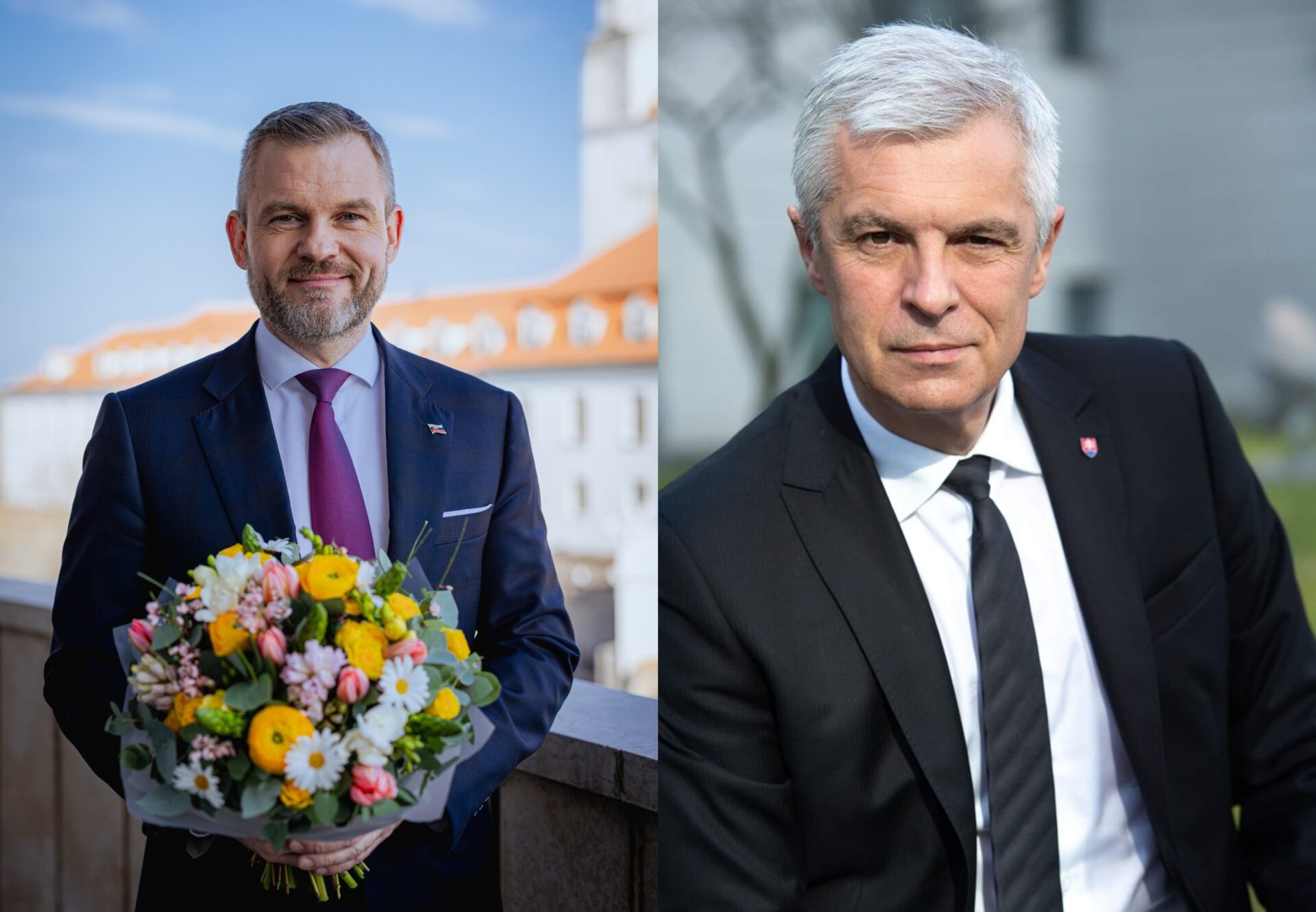 Koláž S:D, META / Peter Pellegrini, Ivan Korčok