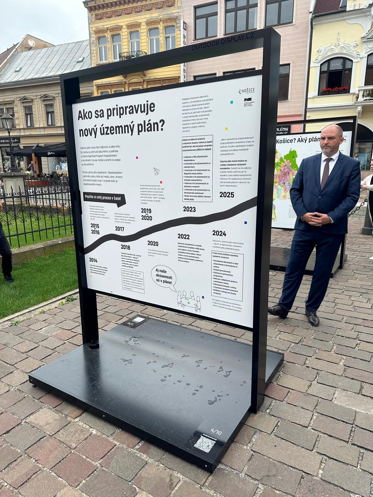 Primátor Košíc Jaroslav Polaček a hlavný architekt mesta Košice Petr Kropp predstavili nový územný plán mesta. FOTO: Tomáš Mácha